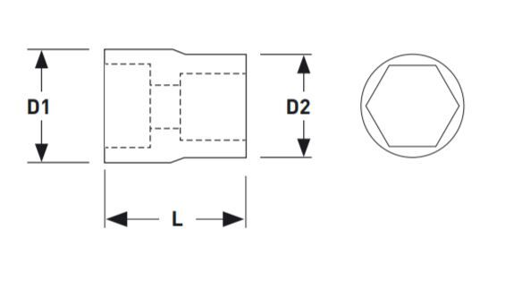 KRAFTWERK Stecknuss 3/4" 30 mm Produktbild KRAFTWERK Stecknuss 3/4" 30 mm bild 2