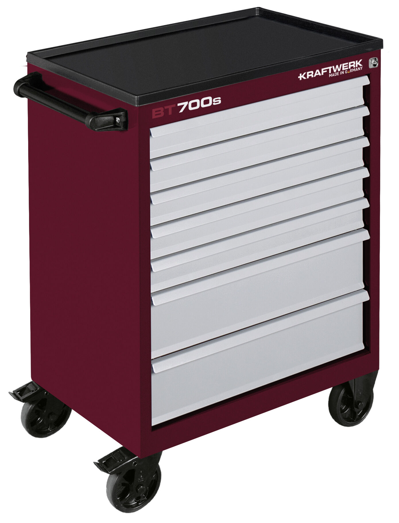 Kraftwerk Werkstattwagen BT700s 60/40 7 Schubladen rot-grau Kraftwerk Werkstattwagen BT700s 60/40 7 Schubladen rot-grau