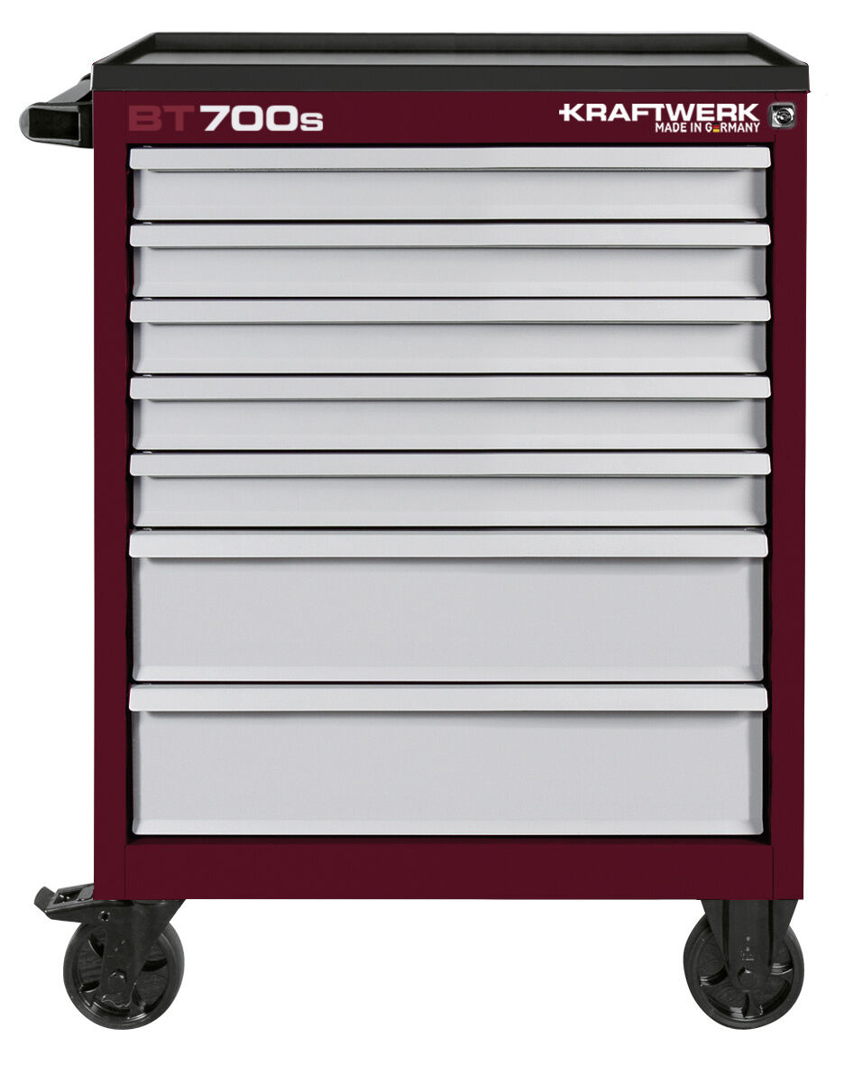Kraftwerk Werkstattwagen BT700s 60/40 7 Schubladen rot-grau Kraftwerk Werkstattwagen BT700s 60/40 7 Schubladen rot-grau