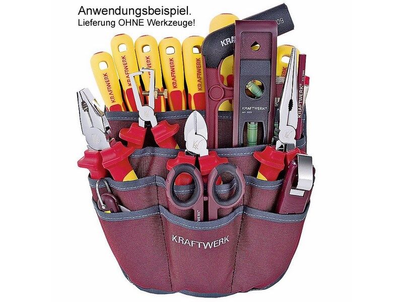 KRAFTWERK Elektriker Werkzeug Gürteltasche Produktbild KRAFTWERK Elektriker Werkzeug Gürteltasche bild 2