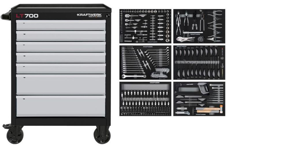 Kraftwerk LT LINE Werkstattwagen LT700 mit 7 Schubladen 301 teilig Produktbild Kraftwerk LT LINE Werkstattwagen LT700 mit 7 Schubladen 301 teilig