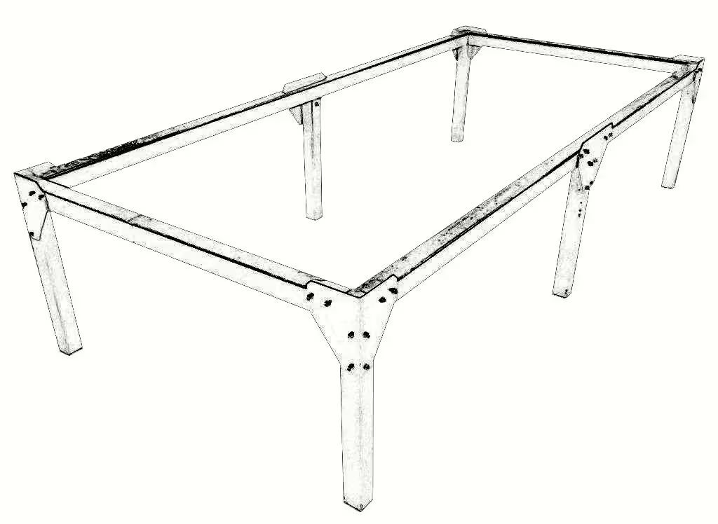 Kroll Heizgeräte Standgerüst 500mm Höhe für Warmlufterzeuger 40S Produktbild Kroll Heizgeräte Standgerüst 500mm Höhe für Warmlufterzeuger 40S