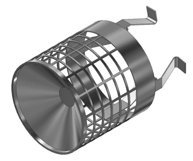 Kroll Heizgeräte Endstück Abgasrohr DN80 Produktbild Kroll Heizgeräte Endstück Abgasrohr DN80