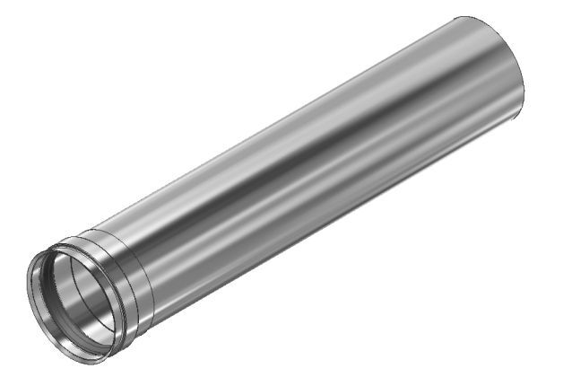 Kroll Heizgeräte Längenelement 0,5 meter DN80 für NBX30 - NBX60 Produktbild Kroll Heizgeräte Längenelement 0,5 meter DN80 für NBX30 - NBX60