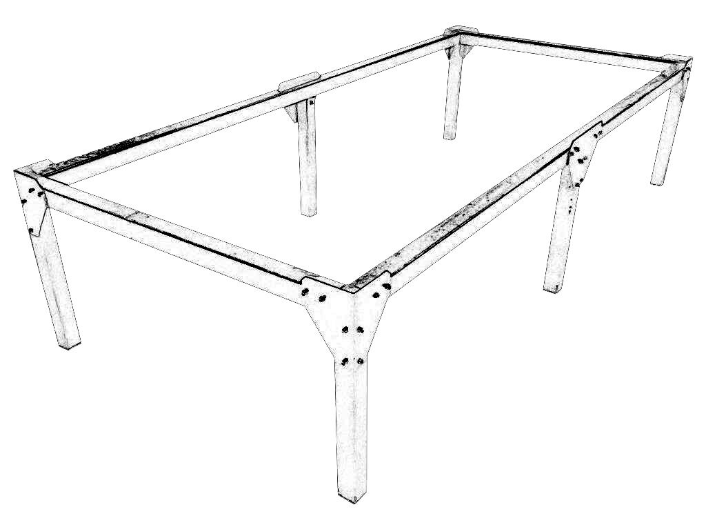 Kroll Heizgeräte Standgerüst 500mm Höhe für Kroll 290S oder 360S Produktbild Kroll Heizgeräte Standgerüst 500mm Höhe für Kroll 290S oder 360S