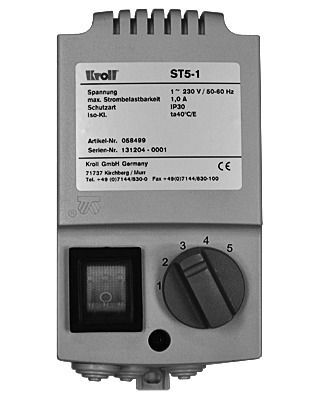 Kroll Heizgeräte 5-Stufenschalter ST 5-1 zur LH Serie Produktbild Kroll Heizgeräte 5-Stufenschalter ST 5-1 zur LH Serie