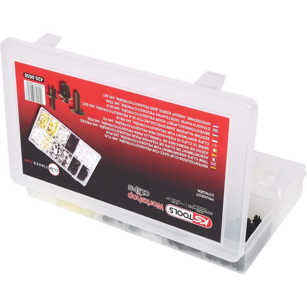 KS Tools Befestigungs Clip Satz Citroën Peugeot 345 Teile Deckel Produktbild KS Tools Befestigungs Clip Satz Citroën Peugeot 345 Teile Deckel bild 4