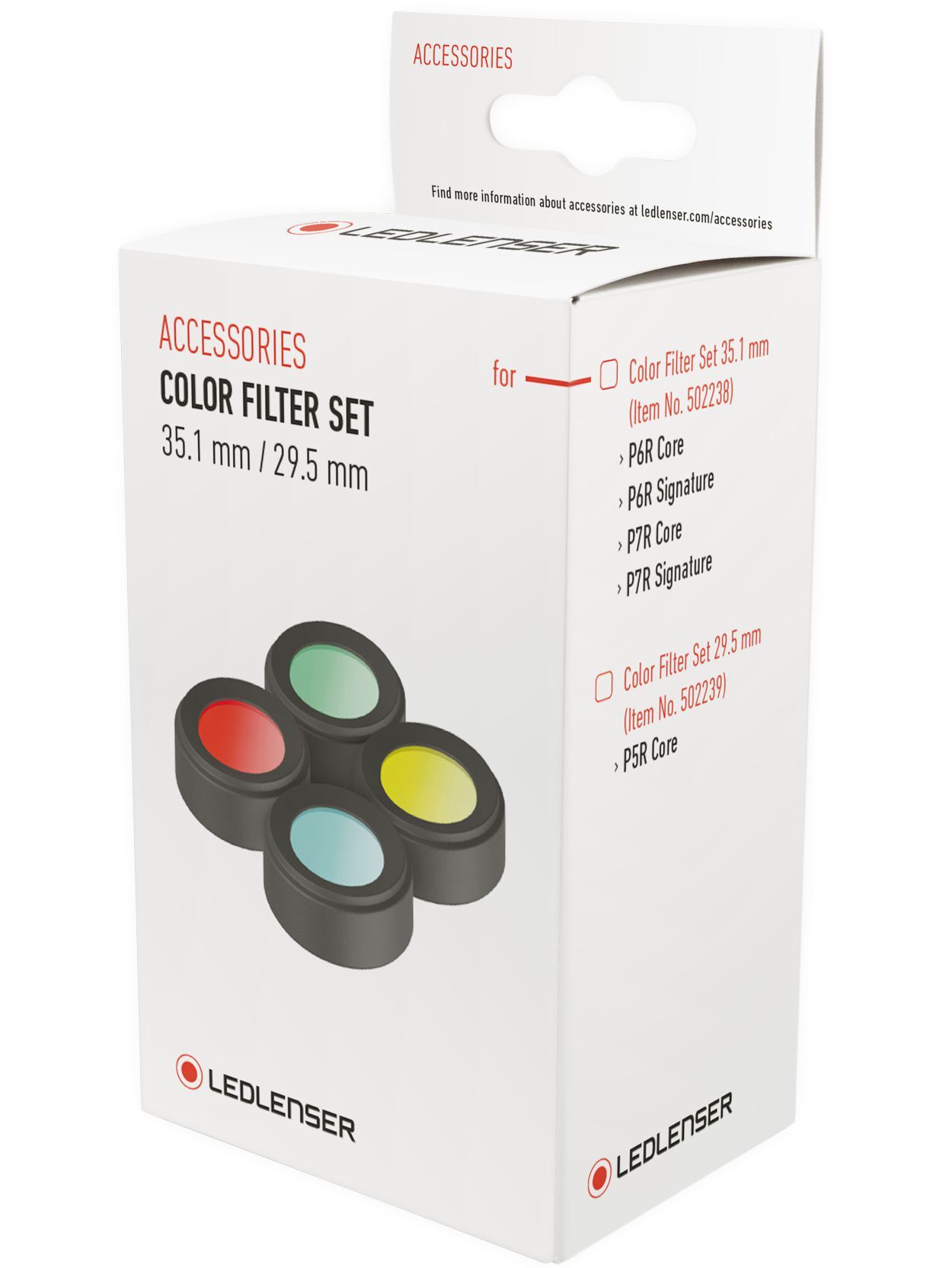 Ledlenser Farbfilter Color Filter Set 35.1 mm Produktbild Ledlenser Farbfilter Color Filter Set 35.1 mm