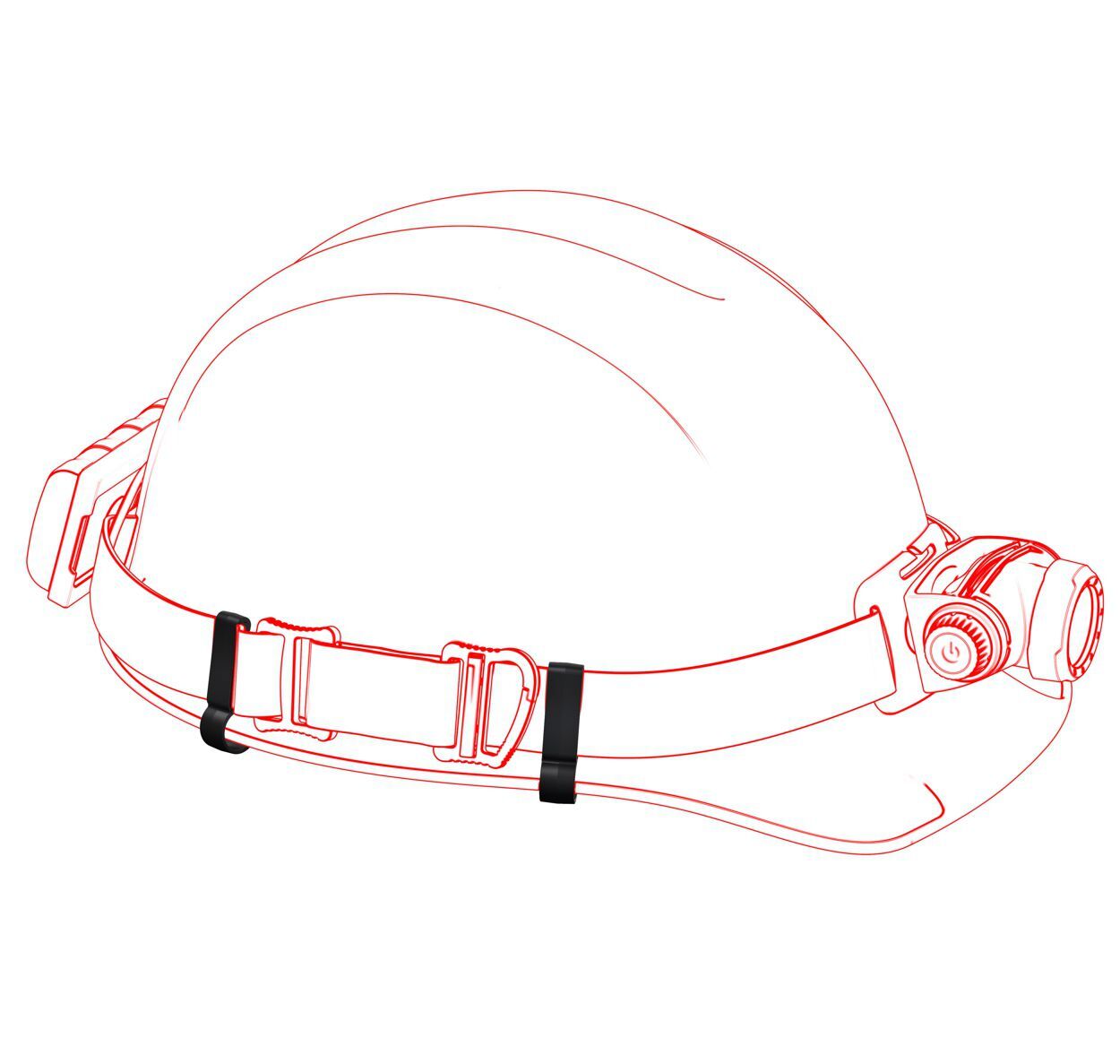 Ledlenser Helmetband Fixing Clip Type A Produktbild Ledlenser Helmetband Fixing Clip Type A bild 2