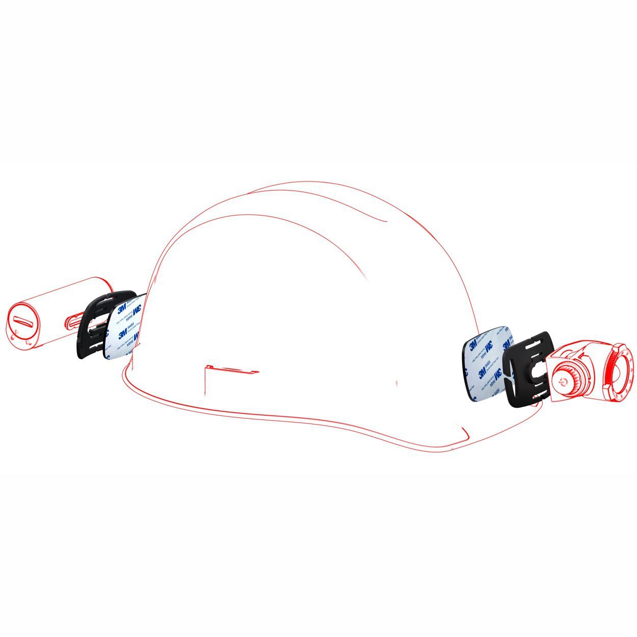 Ledlenser Helmhalterung Helmet Connecting Kit Type H Produktbild Ledlenser Helmhalterung Helmet Connecting Kit Type H bild 2