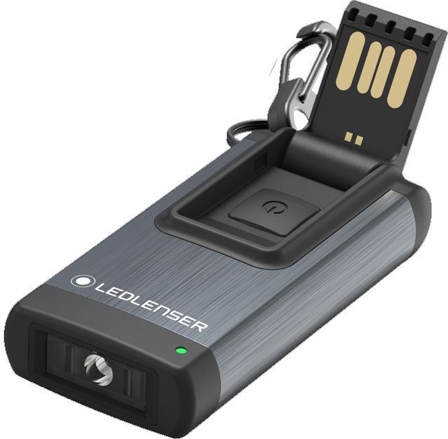 Ledlenser K4R LED Taschenlampe Schlüsselbundleuchte grau Detail Produktbild Ledlenser K4R LED Taschenlampe Schlüsselbundleuchte grau Detail bild 2