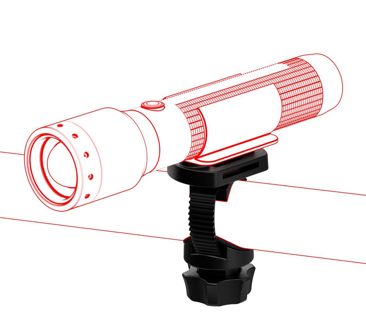 Ledlenser Lampenhalterung Universal Mounting Bracket Type E Produktbild Ledlenser Lampenhalterung Universal Mounting Bracket Type E bild 2