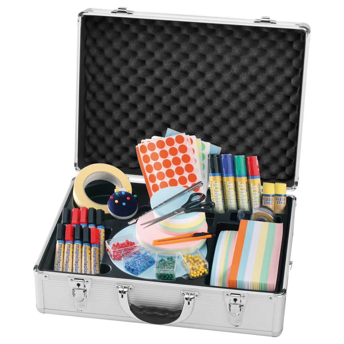 Magnetoplan Moderatorenkoffer komplett Produktbild Magnetoplan Moderatorenkoffer komplett