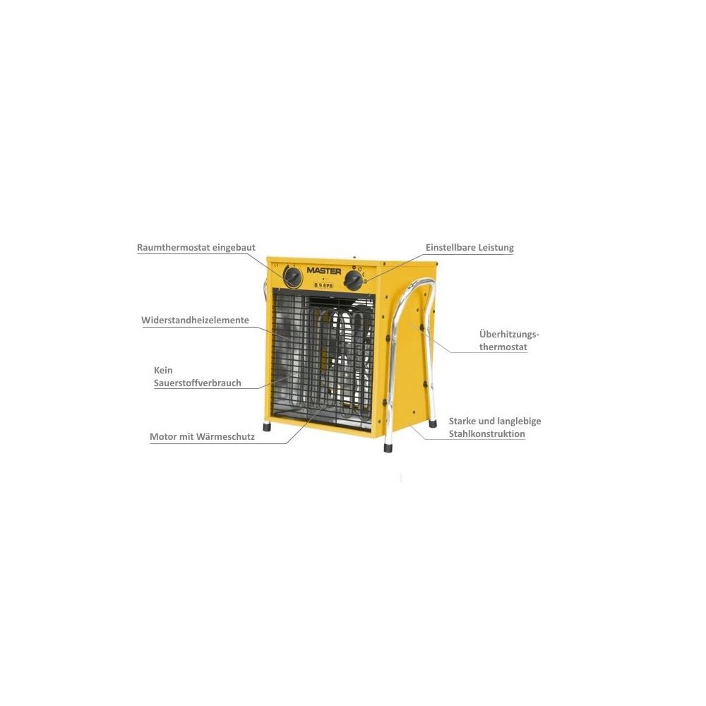 Master B 9 EPB Elektrisches Heizgerät 9 kW Master B 9 EPB Elektrisches Heizgerät 9 kW
