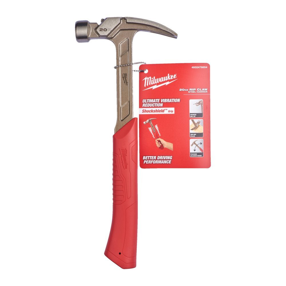 Milwaukee Stahl Klauenhammer gerade 570  Milwaukee Stahl Klauenhammer gerade 570 g 200 Z