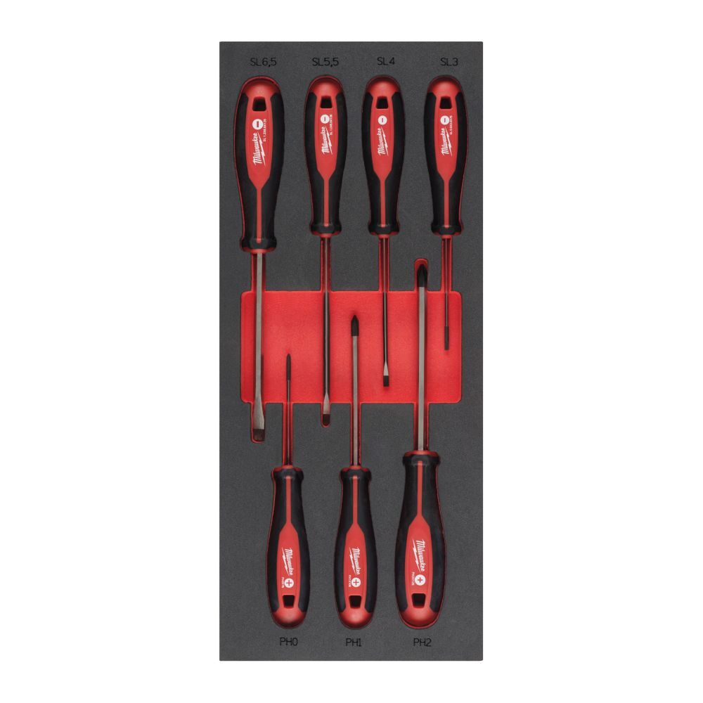 Milwaukee Tri-Lobe Schraubendreher 7 teilig Einlage Produktbild Milwaukee Tri-Lobe Schraubendreher 7 teilig Einlage