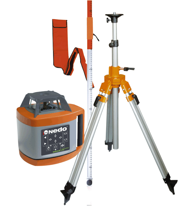 Nedo Rotationslaser-Set SIRIUS 1 HV green Laserklasse 2 mit Stativ Produktbild Nedo Rotationslaser-Set SIRIUS 1 HV green Laserklasse 2 mit Stativ