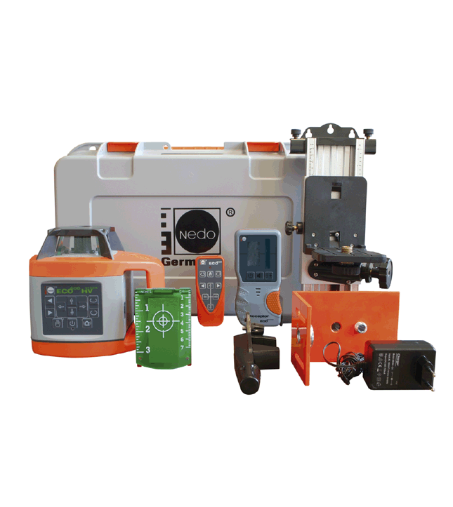 Nedo Rotationslaser-Set SIRIUS 1 HV green Laserklasse 2 mit Wandhalter + Vertikalhalt Produktbild Nedo Rotationslaser-Set SIRIUS 1 HV green Laserklasse 2 mit Wandhalter + Vertikalhalt
