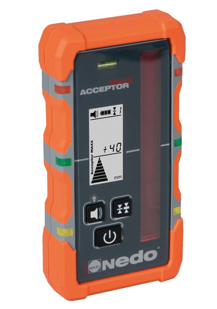 Nedo Laserempfänger ACCEPTOR MAXX mit Heavy Duty Halteklammer Produktbild Nedo Laserempfänger ACCEPTOR MAXX mit Heavy Duty Halteklammer