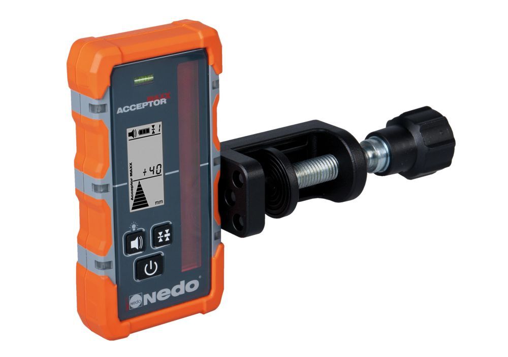 Nedo Laserempfänger ACCEPTOR MAXX mit Heavy Duty Halteklammer Produktbild Nedo Laserempfänger ACCEPTOR MAXX mit Heavy Duty Halteklammer bild 2