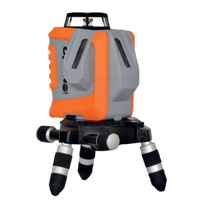 Nedo X-Liner 360² green Kreulinienlaser grün grau orange Produktbild Nedo X-Liner 360² green Kreulinienlaser grün grau orange