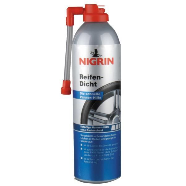 Nigrin Reifenpannenspray Reifen Dicht Sprühdose mit 500 ml Produktbild Nigrin Reifenpannenspray Reifen Dicht Sprühdose mit 500 ml