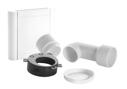 Nilfisk Steckdose weiß mit Installationsbox für Sauger Produktbild Nilfisk Steckdose weiß mit Installationsbox für Sauger