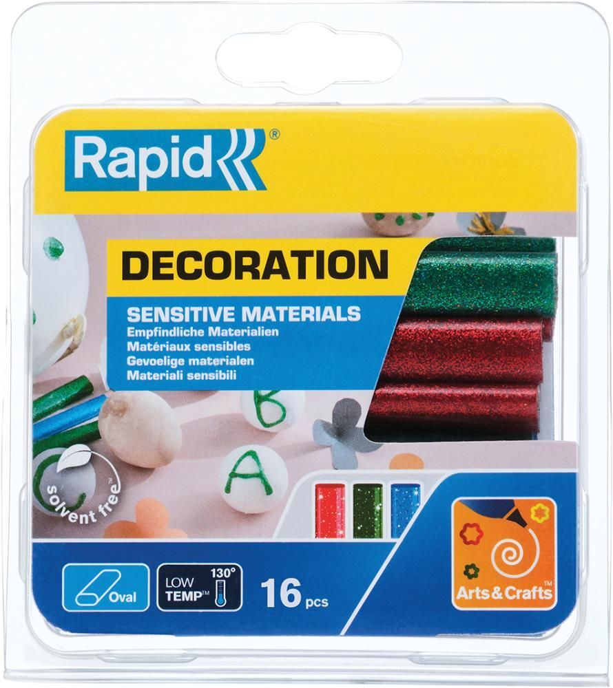 Rapid Heißklebesticks Glitzer Durchmesser 9 mm Produktbild Rapid Heißklebesticks Glitzer Durchmesser 9 mm