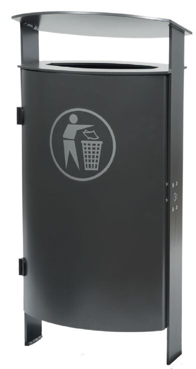 Renner Stand Abfallbehälter 1500 x 475 mm 70 l einbetonierbar Produktbild Renner Stand Abfallbehälter 1500 x 475 mm 70 l einbetonierbar