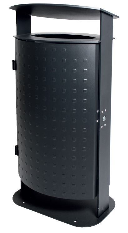 Renner Stand Abfallbehälter schwarz Feuerverzinkt zum Aufschrauben Produktbild Renner Stand Abfallbehälter schwarz Feuerverzinkt zum Aufschrauben