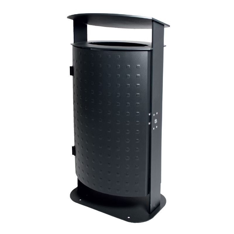 Renner Abfallbehälter 1000 mm 70 l RAL5013 aufschraubbar Produktbild Renner Abfallbehälter 1000 mm 70 l RAL5013 aufschraubbar