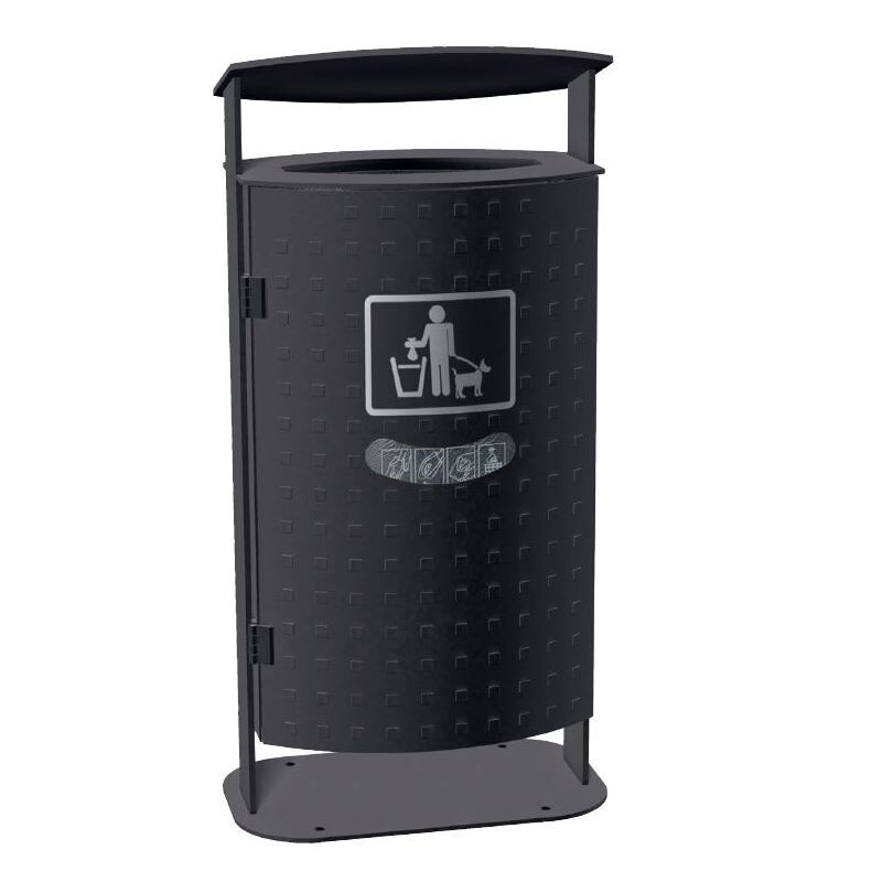 Renner Abfallbehälter 70 l Feuerverzinkt zum Aufschrauben Produktbild Renner Abfallbehälter 70 l Feuerverzinkt zum Aufschrauben