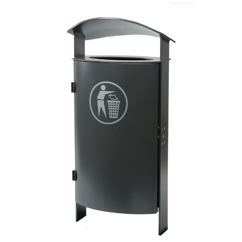 Renner Abfallbehälter 1540 mm 70 l RAL5013 zum Einbetonieren Produktbild Renner Abfallbehälter 1540 mm 70 l RAL5013 zum Einbetonieren
