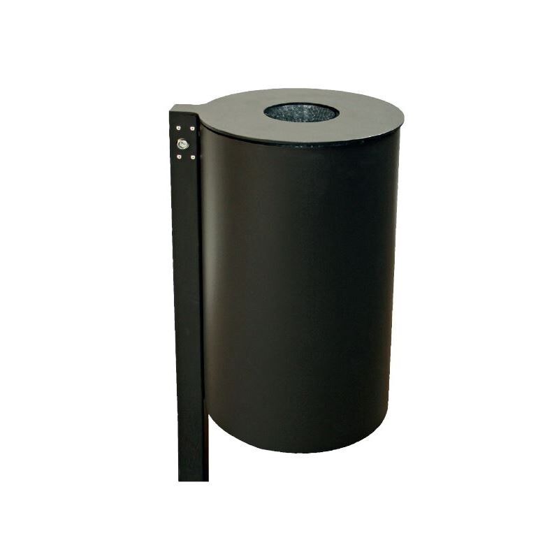 Renner Abfallbehälter 60 l schwarz zum Einbetonieren Produktbild Renner Abfallbehälter 60 l schwarz zum Einbetonieren