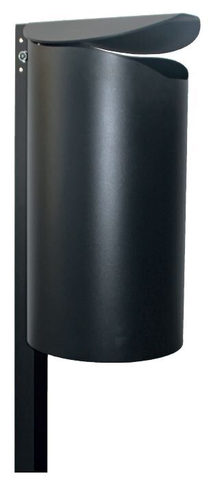 Renner Stand Abfallbehälter RAL6005 zum Einbetonieren Produktbild Renner Stand Abfallbehälter RAL6005 zum Einbetonieren