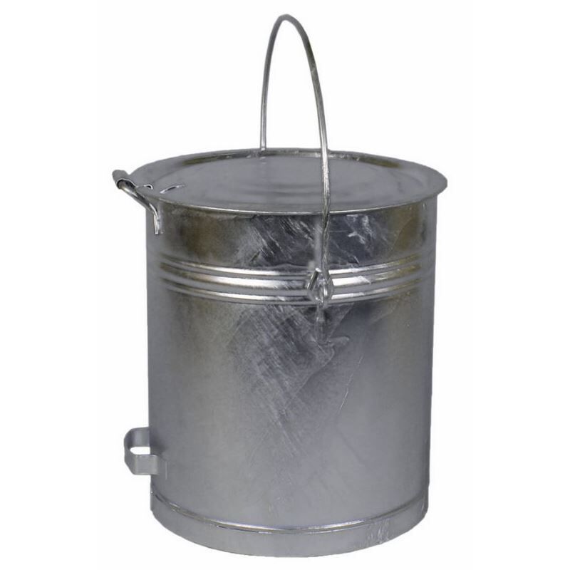 Renner Mülleimer zylindrisch 40L mit Scharnierdeckel Produktbild Renner Mülleimer zylindrisch 40L mit Scharnierdeckel