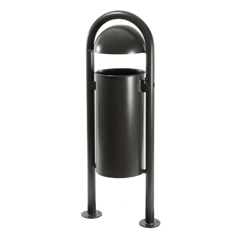 Renner Stand Abfallbehälter 40L RAL5013 ohne Ascher zum Aufschrauben Produktbild Renner Stand Abfallbehälter 40L RAL5013 ohne Ascher zum Aufschrauben