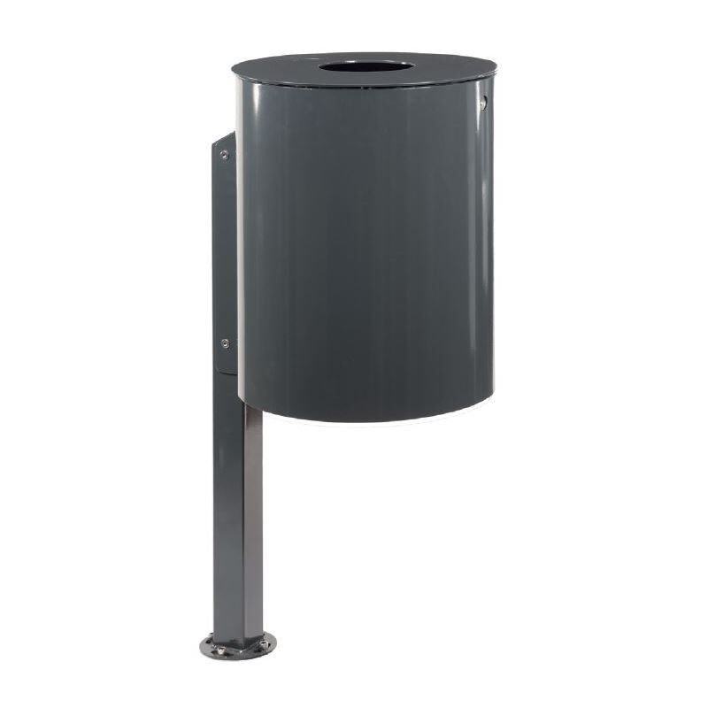 Renner Stand Abfallbehälter 50L RAL5013 zum Einbetonieren Produktbild Renner Stand Abfallbehälter 50L RAL5013 zum Einbetonieren