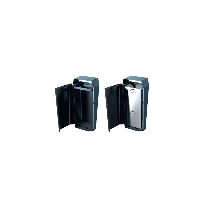 Renner Stand Abfallbehälter Modell ESTILO 70L RAL6005 zum Aufschrauben Renner Stand Abfallbehälter Modell ESTILO 70L RAL6005 zum Aufschrauben