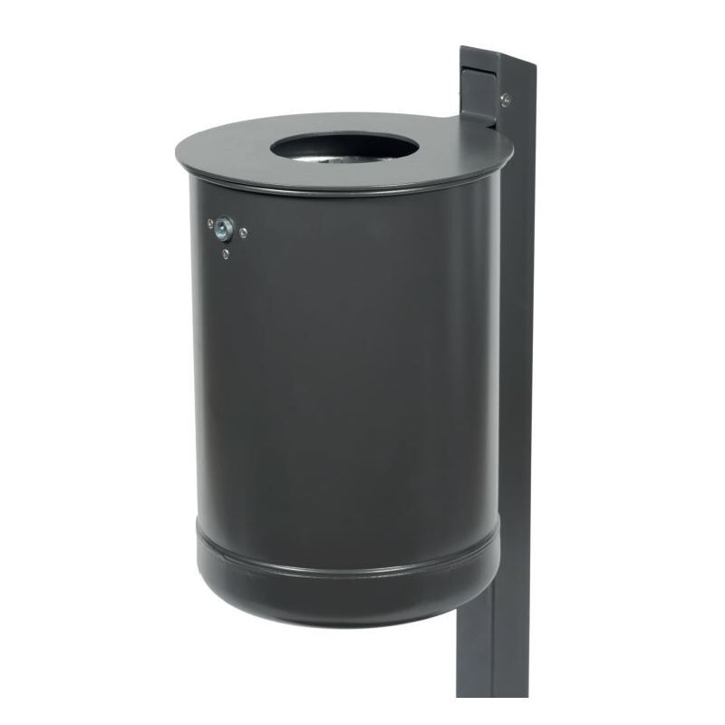 Renner Stand Abfallbehälter 35L Feuerverzinkt ungelocht Produktbild Renner Stand Abfallbehälter 35L Feuerverzinkt ungelocht