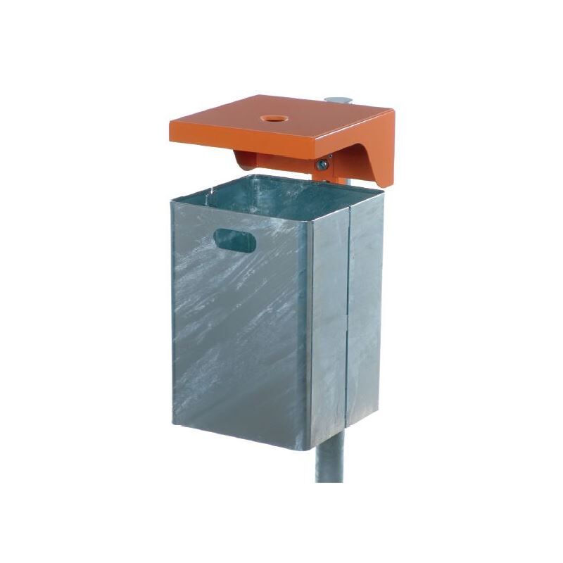 Renner Abfallbehälter 40 l RAL7016 mit Ascher Produktbild Renner Abfallbehälter 40 l RAL7016 mit Ascher