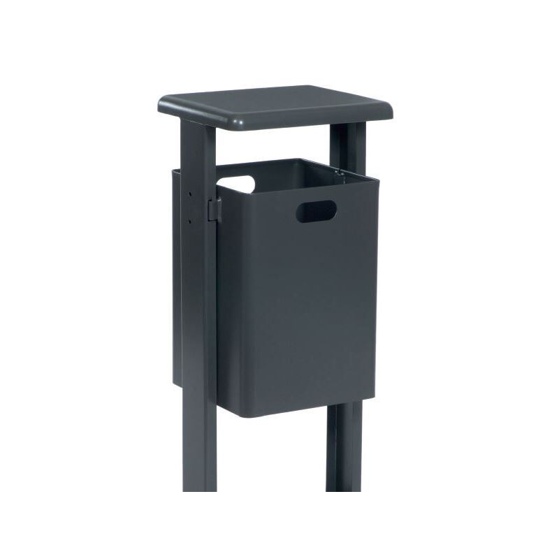 Renner Abfallbehälter 1.285 x 370 x 320 mm 40 l RAL6005 Produktbild Renner Abfallbehälter 1.285 x 370 x 320 mm 40 l RAL6005