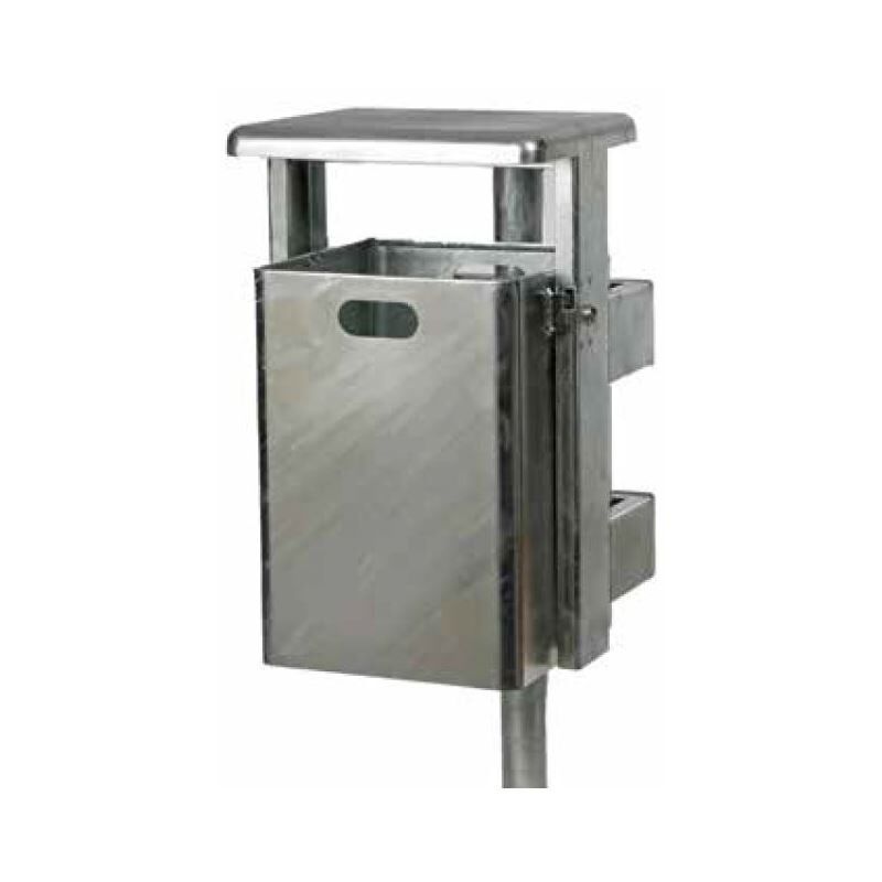 Renner Rechteck Abfallbehälter mit 40 l RAL7016 Produktbild Renner Rechteck Abfallbehälter mit 40 l RAL7016