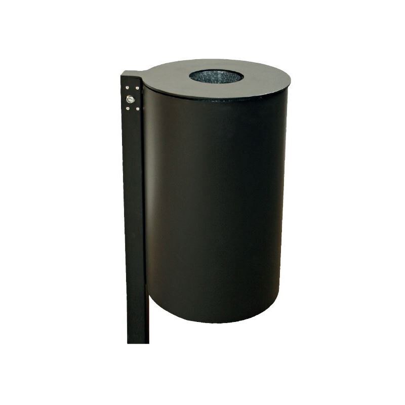 Renner Stand Abfallbehälter 60L RAL5013 zum Einbetonieren mit Ascher Produktbild Renner Stand Abfallbehälter 60L RAL5013 zum Einbetonieren mit Ascher