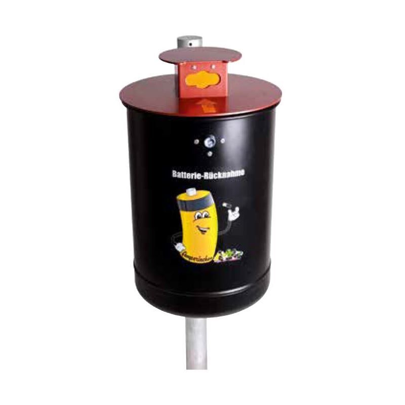 Renner Batteriesammler rund Feuerverzinkt Produktbild Renner Batteriesammler rund Feuerverzinkt