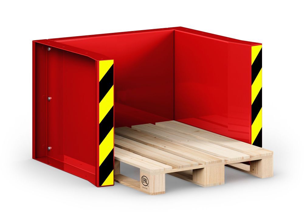 RR Paletten Stapel Station Typ RPS-05 RAL 3000 Produktbild RR Paletten Stapel Station Typ RPS-05 RAL 3000