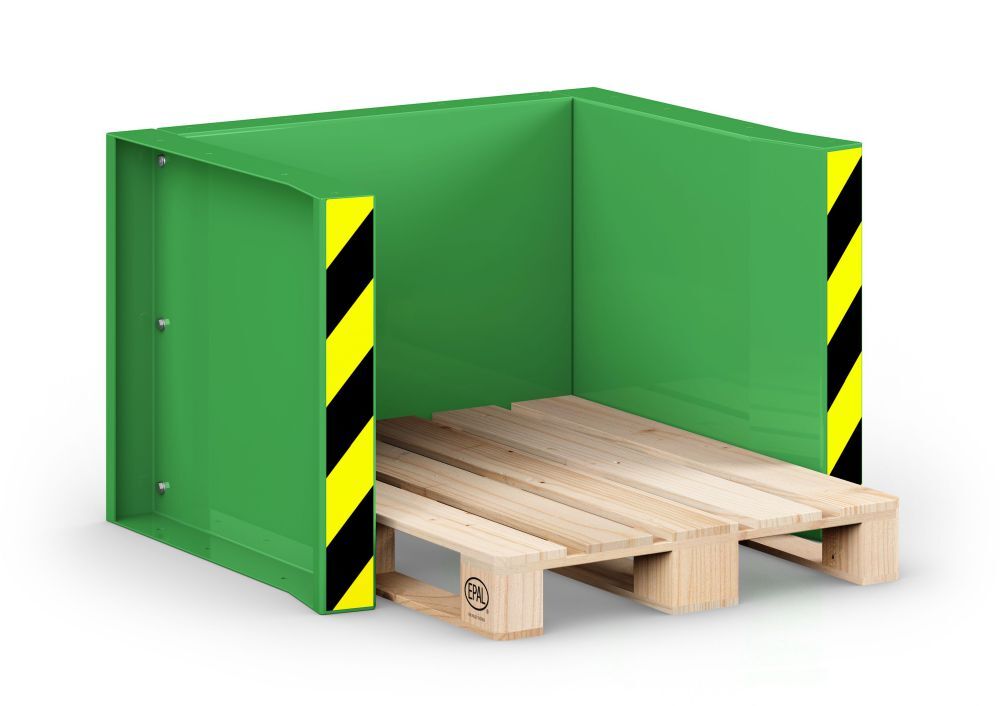 RR Paletten Stapel Station Typ RPS-05 RAL 6018 Produktbild RR Paletten Stapel Station Typ RPS-05 RAL 6018