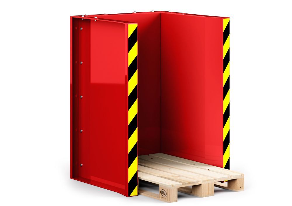 RR Paletten Stapel Station Typ RPS-10 RAL 3000 Produktbild RR Paletten Stapel Station Typ RPS-10 RAL 3000