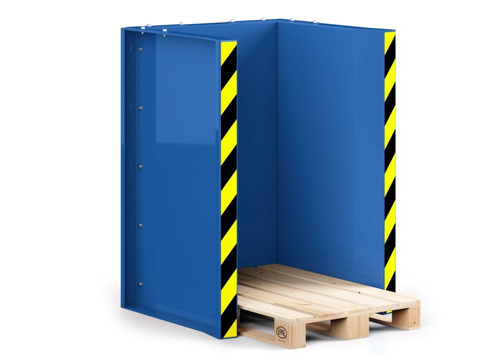 RR Paletten Stapel Station Typ RPS-10 RAL 5010 Produktbild RR Paletten Stapel Station Typ RPS-10 RAL 5010