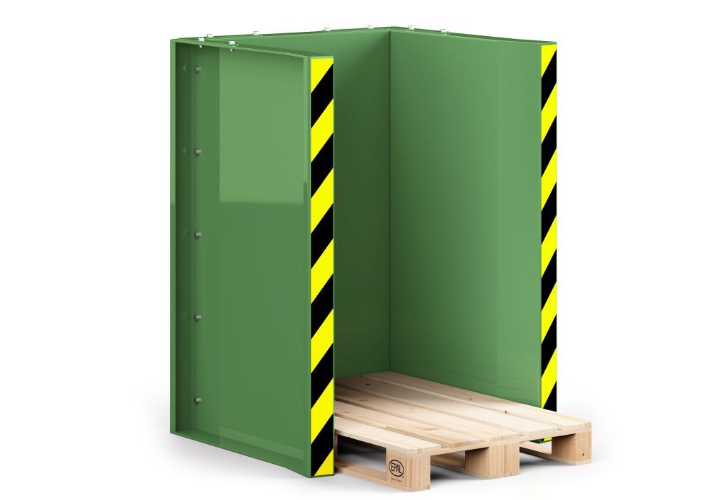 RR Paletten Stapel Station Typ RPS-10 RAL 6011 Produktbild RR Paletten Stapel Station Typ RPS-10 RAL 6011